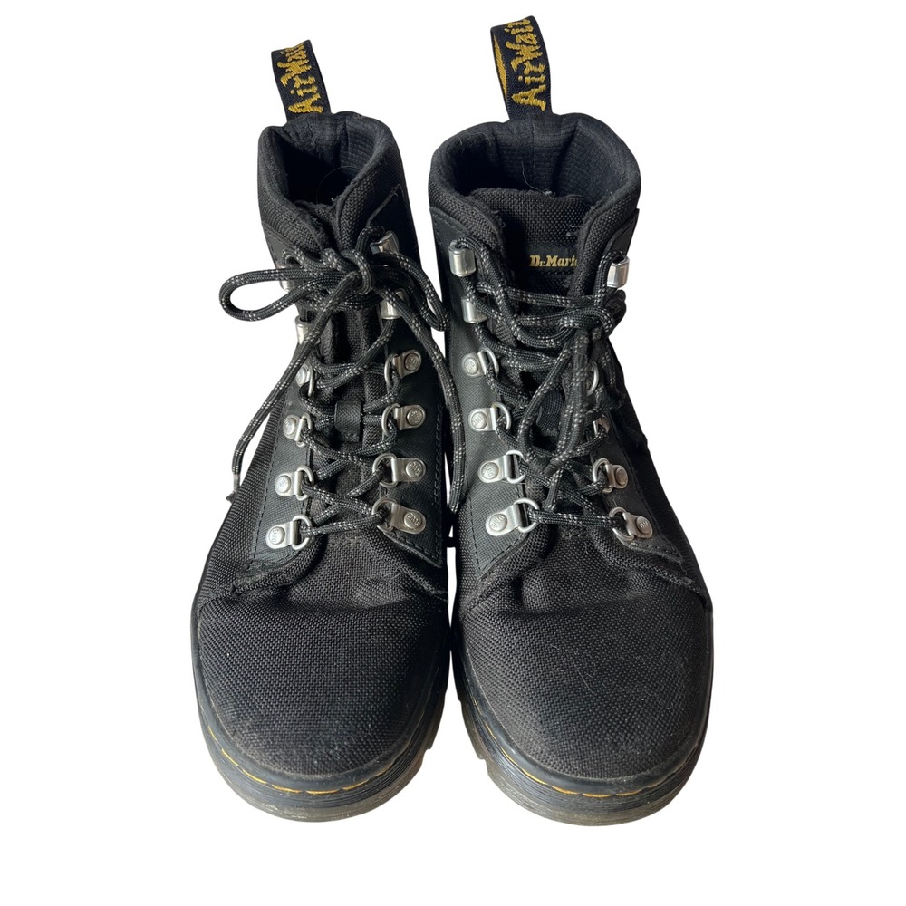 Dr. Martens Women's Size 6 W Combs Ankle Boots Canvas 6 Eyelet Lace Up